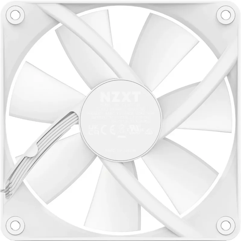 NZXT F120 RGB Core RF-C12SF-W1 120 mm korpuso ventiliatorius, 500–1800 RPM, PWM, baltas