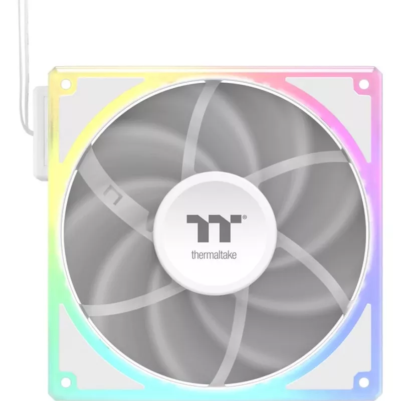 Ventiliatorių rinkinys THERMALTAKE TOUGHFAN EX 140 ARGB Sync White — 140 mm, 3 vnt.