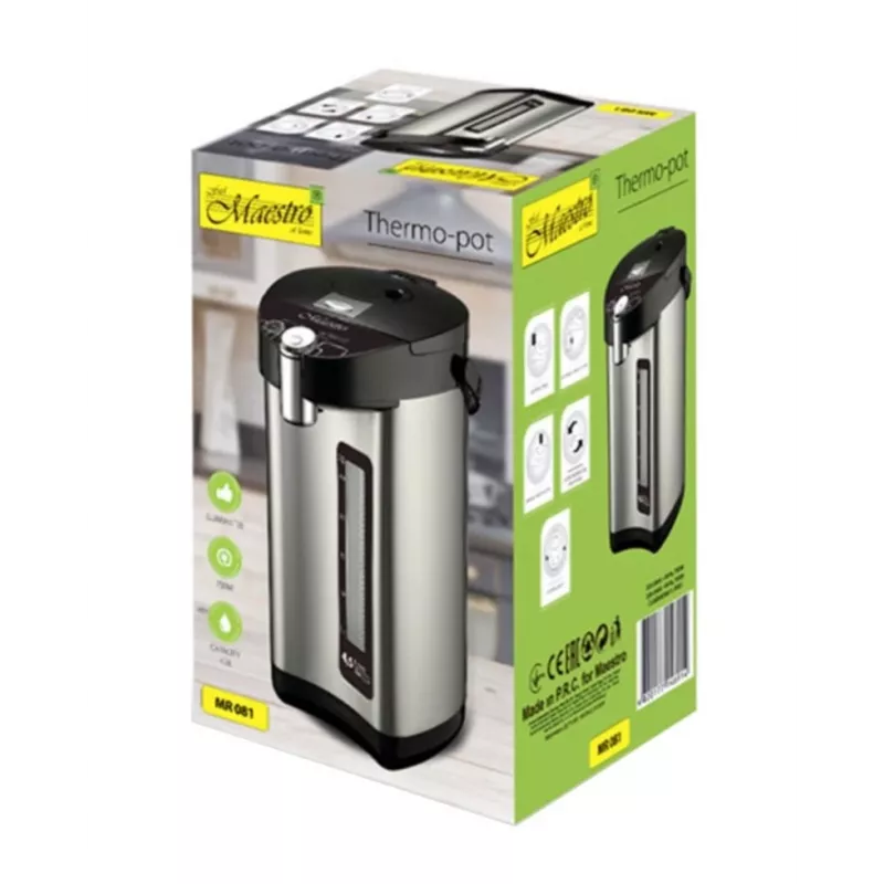 Termopuodas Feel-Maestro MR-081 3,8 L sidabrinis, juodas