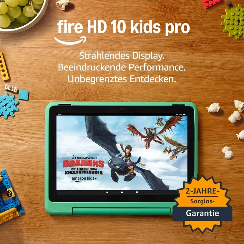 Amazon Fire HD10 Kids Pro 13 kartos 32GB Mėtų žalia planšetė