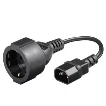 Microconnect PE130075 maitinimo laidas juodas 0,23 m C14 jungtimi