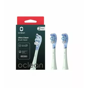 Oclean UC01 dantų šepetėlio keičiamos galvutės itin minkštais šereliais, 2 vnt., baltos