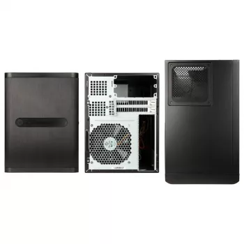 Korpusas SilverStone SST-DS380B Mini-ITX juodas