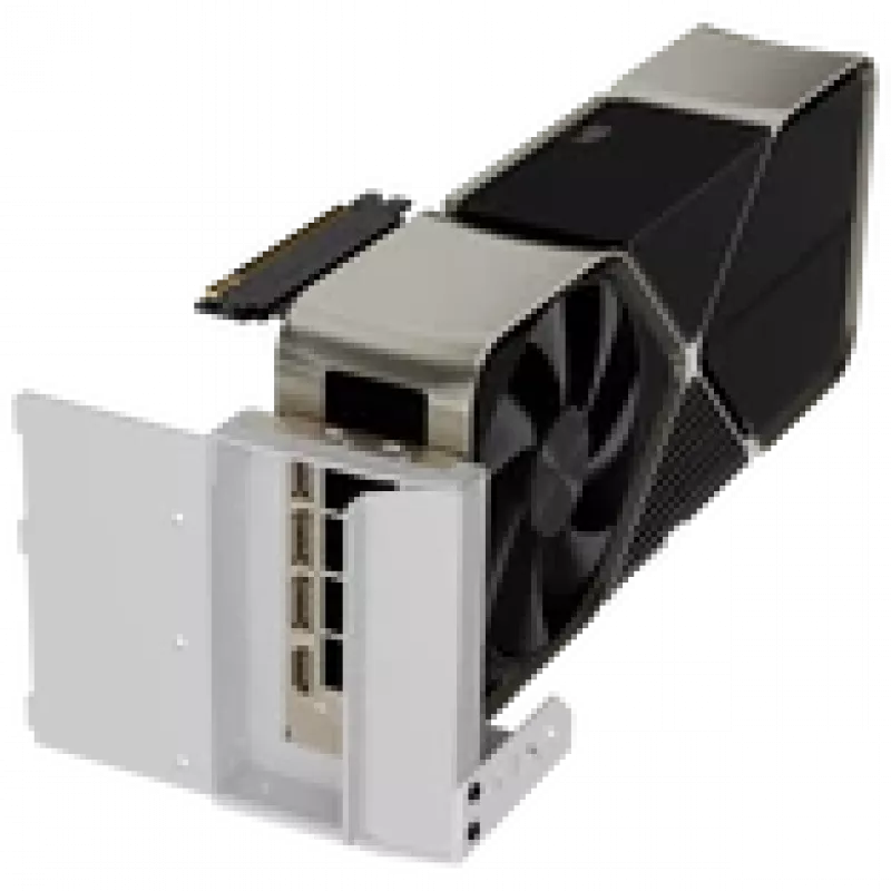 APNX Vertical GPU Mounting Kit GAZU-1045 White – vertikalus GPU laikiklis baltas