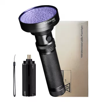Žibintuvėlis Superfire UV06 ultravioletinė šviesa 395nm IP46 rankinis prožektorius