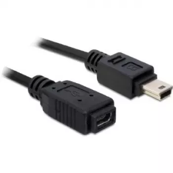 USB ilginimo laidas DeLOCK 82667 1 m juodas Mini-B (vyriškas/moteriškas)