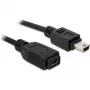 USB ilginimo laidas DeLOCK 82667 1 m juodas Mini-B (vyriškas/moteriškas)