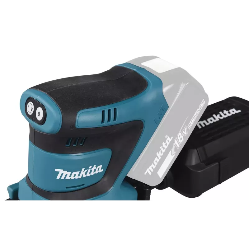 Makita DBO480Z nešiojamasis šlifuoklis Atsitiktinis orbitinis šlifuoklis 14000 OPM Juoda, Mėlyna 210 W