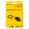 Pelė DeLOCK 12114 USB Type-C optinė ambidekstrinė