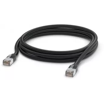 Tinklo laidas Ubiquiti UACC-CABLE-PATCH-OUTDOOR-3M-BK RJ-45 Cat5e 3m Juodas