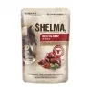 Šlapias kačių ėdalas SHELMA multipack 4×85 g – suaugusioms katėms, vištiena, kalakutiena, jautiena, antis, be grūdų
