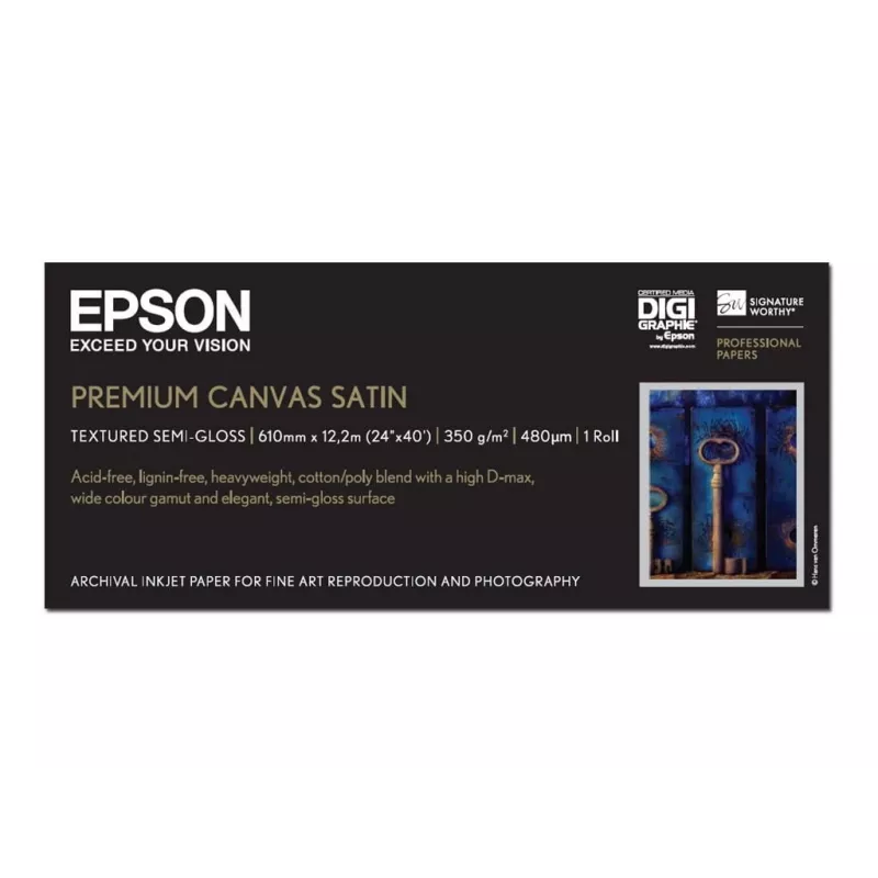 Epson Premium Canvas Satin 24 colių x 12,2 m, 350 g/m²
