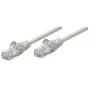Intellinet tinklo jungiamasis kabelis Cat5e, 5 m, pilkas, CCA, U/UTP, PVC, RJ45, auksuoti kontaktai, su apsauga nuo užkabinimo, su gaubtuku, viso gyvenimo garantija