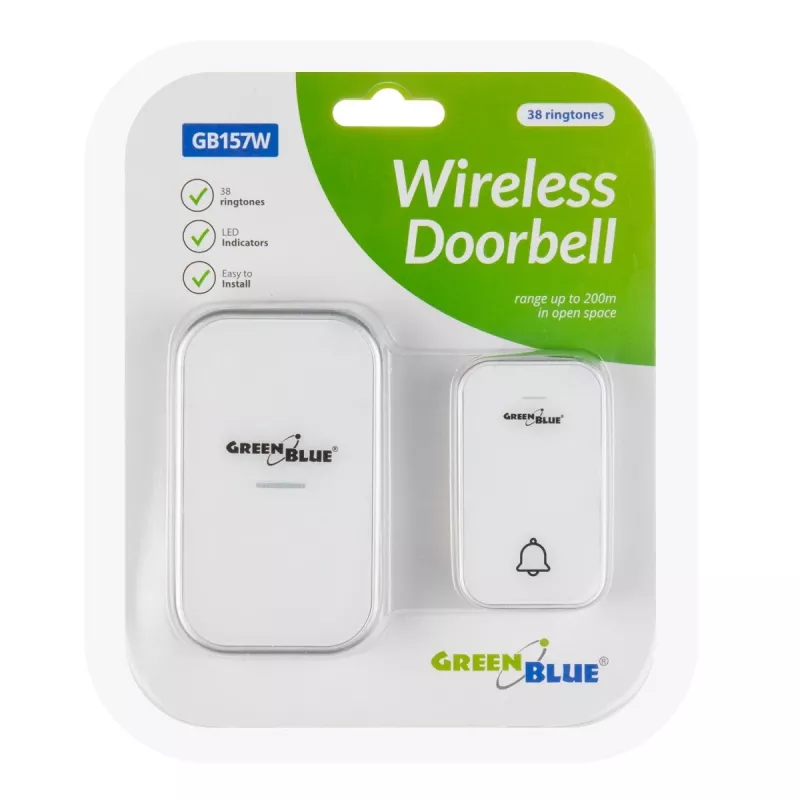 Belaidis durų skambutis Kinetic wireless talker 38 melodijų GB157W