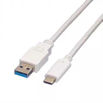 VALUE USB 3.0 laidas (vyriškas) į USB Type C (vyriškas) - 5 V - 900 mA - 50 cm - Baltas (11.99.9010)