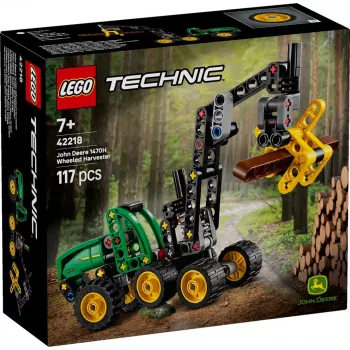 LEGO TECHNIC 42218 John Deere 1470H Ratų miško kombainas