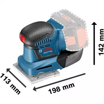 Bosch GSS 18V-10 Professional belaidis orbitinis šlifuoklis