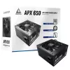 Montech APX650 maitinimo blokas 650 W 20+4 pin ATX ATX Juodos spalvos