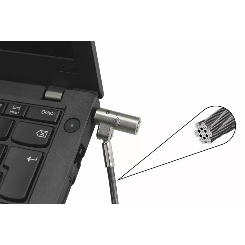 DICOTA Security Cable Nano Lock Ultra Slim – Apsauginis kabelis su Nano spyna