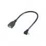 USB laidas Renkforce Micro-USB B tipo kampuotas — USB 2.0 OTG, 5V 0.5A