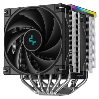 Oro procesoriaus aušintuvas DeepCool AK620 Digital SE, dvigubas bokštas, 6x Ø6 mm šilumos vamzdeliai, 2x 120 mm PWM ventiliatoriai, RGB, aukštis 161 mm