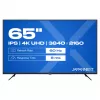 164,0 cm / 65 colių (3840x2160) JAPANNEXT JN-IPS650UHD60F 16:9 IPS 60Hz HDMI USB WLAN Garsiakalbiai Juoda