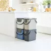 Rotho Albula 25 L stačiakampis šiukšlių/daiktų konteineris, kapučino, technopolimeras, 25 L, 400×235×340 mm