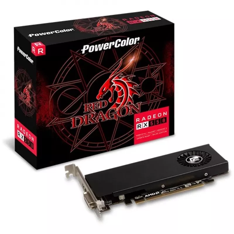 Vaizdo plokštė AMD Radeon RX 550 4GB GDDR5 PowerColor Red Dragon