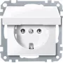 Kintamosios srovės kištukinis lizdas merten MEG2311-0319 CEE 7/3 baltas, termoplastikas, 250 V 16 A