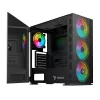 SAVIO kompiuterio korpusas Raptor X1 ARGB Stiklas/Tinklelis Juodas