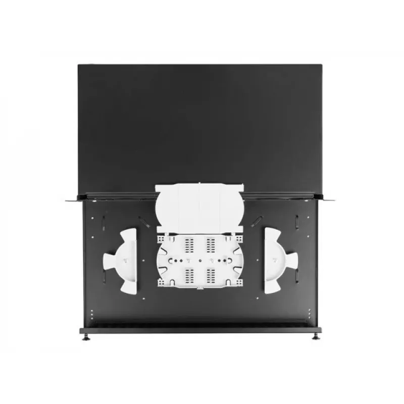Paskirstymo dėžutė šviesolaidinei optikai Rack 1U 24xSC/LC 19 inch juoda