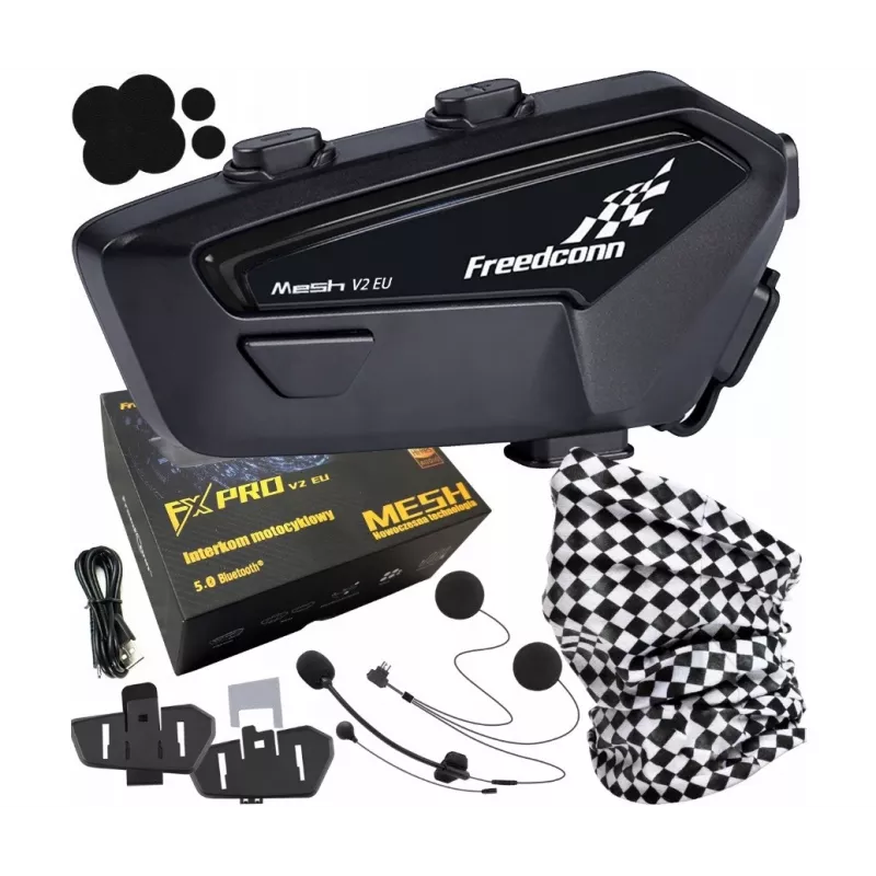 Motomobilių interkomas FreedConn FX Pro V2 EU MESH