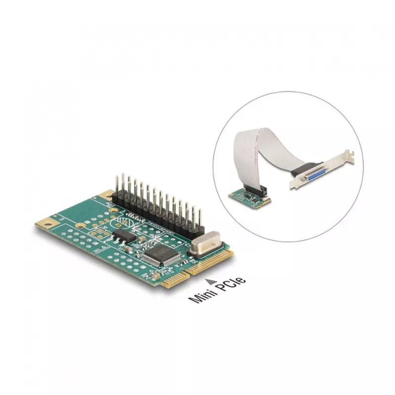 Vidinė lygiagreti sąsaja DeLOCK 95275 Mini PCI Express žalia
