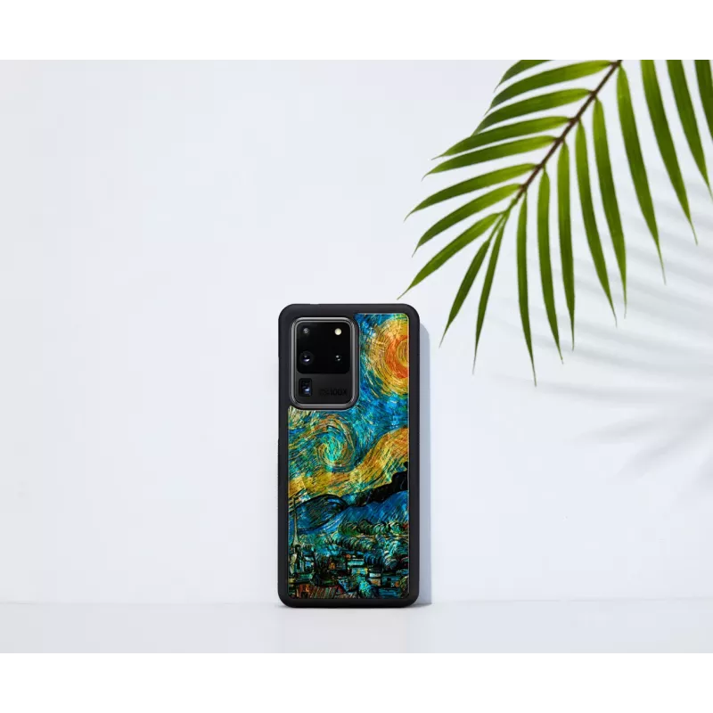 Apsauginis dėklas iKins Samsung Galaxy S20 Ultra — žvaigždėta naktis juoda