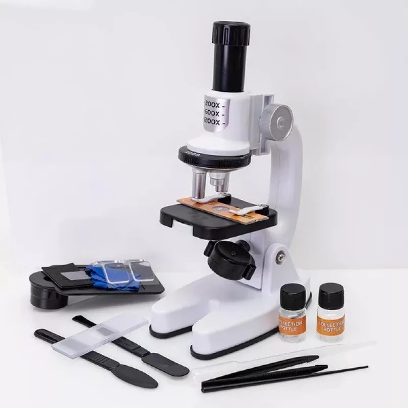 Mikroskopas Ascato 124582, 40× padidinimas, LED apšvietimas, mokomasis laboratorinis mikroskopas