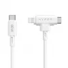 HYPER HyperJuice USB laidas USB 2.0 1,5 m USB C USB C/Lightning baltas