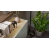 Komoda cama meble FELLINI 2000×400×700 mm, alyvuogė su aliejumi dengtu ąžuoliniu viršumi, MDF rėmas