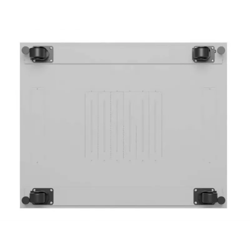 Stovimas serverio stovas LANBERG FF01-8047-12SL 47U 800x1000 mm pilkas su priekinėmis ir galinėmis stiklinėmis durelėmis bei vieta LCD ekranui