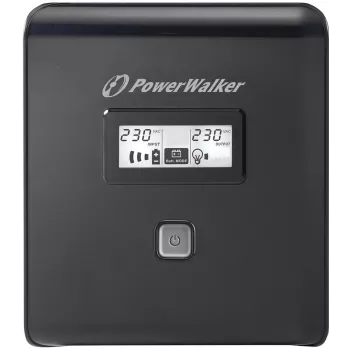 PowerWalker VI 1000 LCD nepertraukiamo maitinimo šaltinis 1 kVA 600 W 4 lizdai