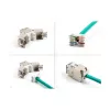 DeLOCK keystone modulis 88120 Plokščias RJ-45 Pilka 10 vnt