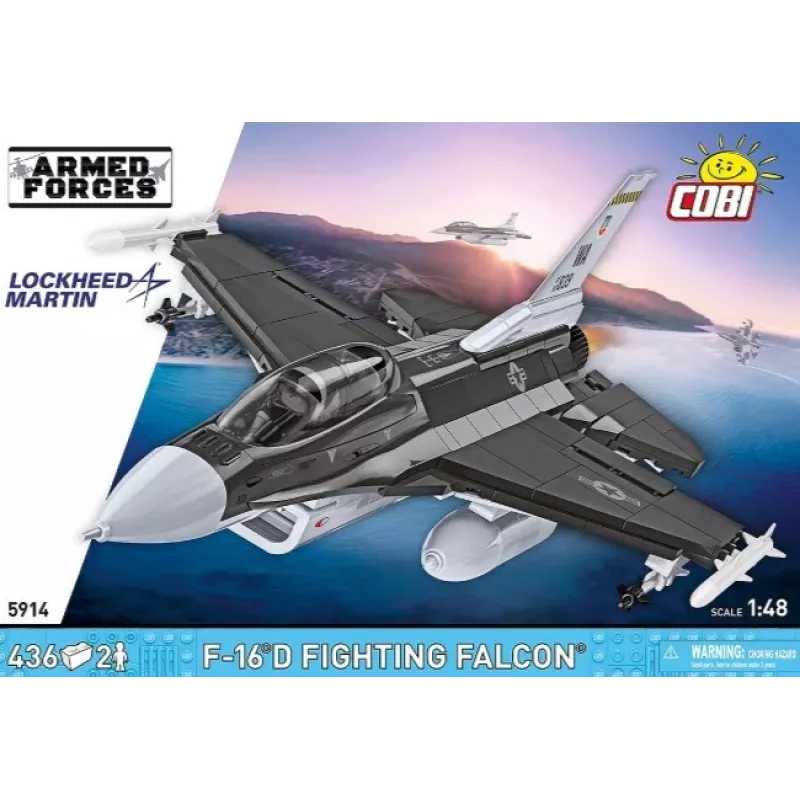 Konstruktorius Cobi F-16D Fighting Falcon, 436 detalių