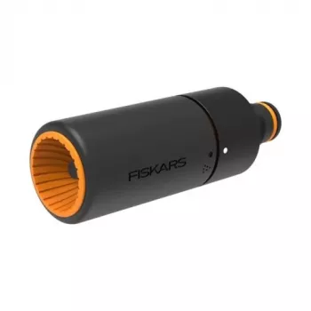 Fiskars 1027088 purkštukas žarnei su bespakopiu purškimo reguliavimu, juodas/oranžinis
