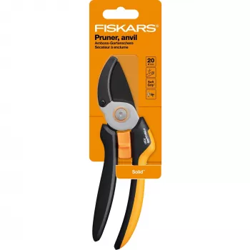 Fiskars Solid L P361 genėjimo žirklės Priekalas Juoda, Oranžinė