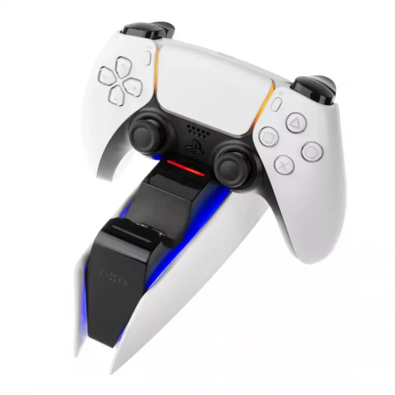 Įkrovimo stotelė FIXED FIXPS5-DCC-BW, skirta PlayStation 5, juoda-balta