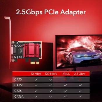 Cudy PE25 vidinė Ethernet tinklo plokštė