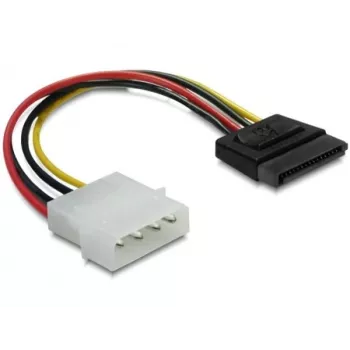Maitinimo laidas SATA HDD DeLOCK B40160100 4pin tiesus patinas 0,12m