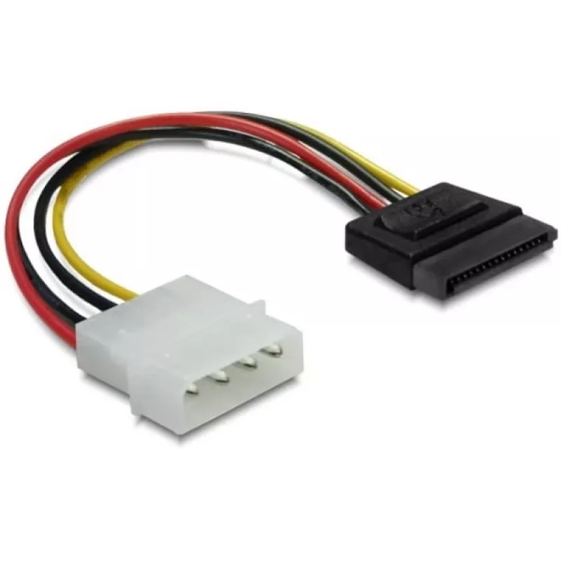 Maitinimo laidas SATA HDD DeLOCK B40160100 4pin tiesus patinas 0,12m