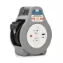 MONTIS MT188-10 prailginimo ritė su 10 m laidu, 2 AC lizdais, pilka