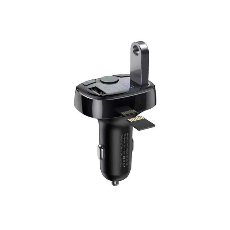 FM siųstuvas Baseus SUP0004410 87.5-108 MHz Bluetooth USB juodas