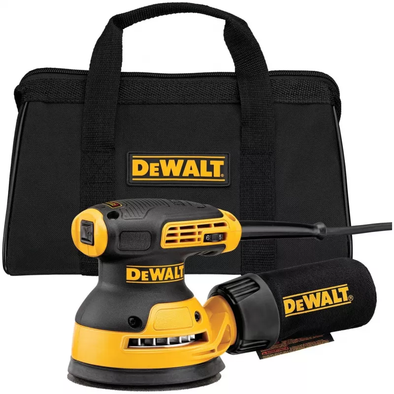 Orbitalinis šlifuoklis DeWalt DWE6423-QS, 280 W, 8000–12000 OPM, 2,6 mm orbita, 1,28 kg